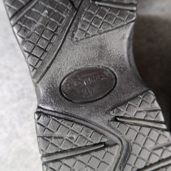 Pothia Shoes Womens 37 Clog Slip On Comfort Walking Work Leather Black Classic - Picture 11 of 14